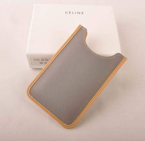 Celine Iphone Case - Celine 309 Grey Original Leather